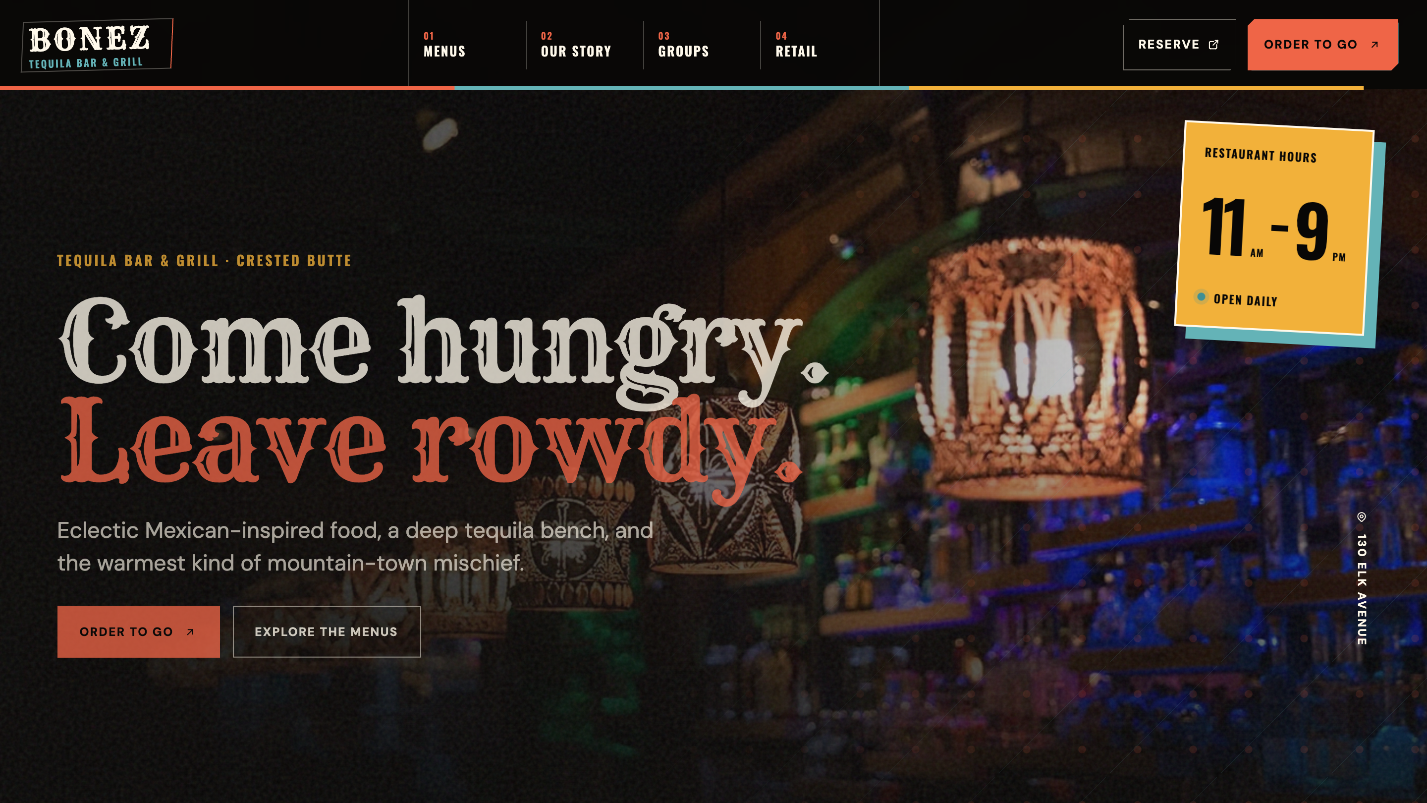 Bonez private redesign homepage